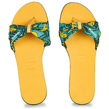 Παπούτσια Γυναίκα Σαγιονάρες Havaianas YOU SAINT TROPEZ Yellow / Gold