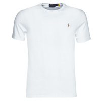 Υφασμάτινα Άνδρας T-shirt με κοντά μανίκια Polo Ralph Lauren T-SHIRT AJUSTE COL ROND EN PIMA COTON LOGO PONY PLAYER MULTICOLO Άσπρο