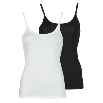 Υφασμάτινα Γυναίκα Αμάνικα / T-shirts χωρίς μανίκια Petit Bateau DAYWEAR Black / Άσπρο