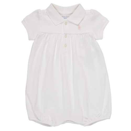 Υφασμάτινα Κορίτσι Ολόσωμες φόρμες / σαλοπέτες Polo Ralph Lauren SIMONE Άσπρο