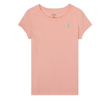 Υφασμάτινα Κορίτσι T-shirt με κοντά μανίκια Polo Ralph Lauren SIDONIE Ροζ