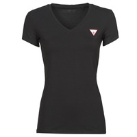 Υφασμάτινα Γυναίκα T-shirt με κοντά μανίκια Guess SS VN MINI TRIANGLE TEE Black
