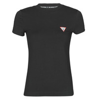 Υφασμάτινα Γυναίκα T-shirt με κοντά μανίκια Guess SS CN MINI TRIANGLE TEE Black