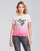 Υφασμάτινα Γυναίκα T-shirt με κοντά μανίκια Guess SS CN PALMS TEE Ροζ / Multicolour