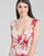 Υφασμάτινα Γυναίκα Μακριά Φορέματα Guess CORA DRESS Multicolour / Άσπρο