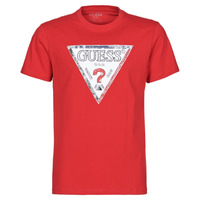 Υφασμάτινα Άνδρας T-shirt με κοντά μανίκια Guess TRIESLEY CN SS TEE Red