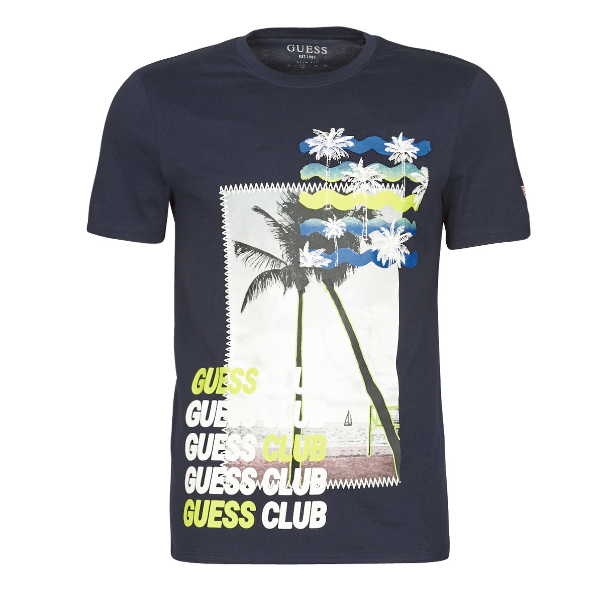 Guess  T-shirt με κοντά μανίκια Guess GUESS CLUB CN SS TEE