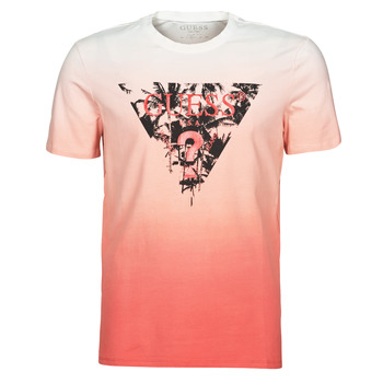 Υφασμάτινα Άνδρας T-shirt με κοντά μανίκια Guess PALM BEACH CN SS TEE Red