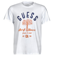 Υφασμάτινα Άνδρας T-shirt με κοντά μανίκια Guess SURF HOUSE CN SS TEE Άσπρο / Μπλέ / Marine