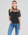 Υφασμάτινα Γυναίκα T-shirt με κοντά μανίκια Morgan DANY Black