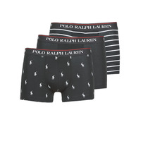 Εσώρουχα Άνδρας Boxer Polo Ralph Lauren CLASSIC TRUNK X3 Black / Άσπρο / Black