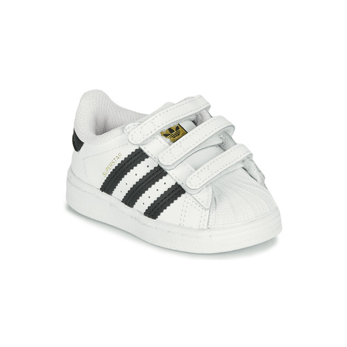 Παπούτσια Παιδί Χαμηλά Sneakers adidas Originals SUPERSTAR CF I Άσπρο / Black