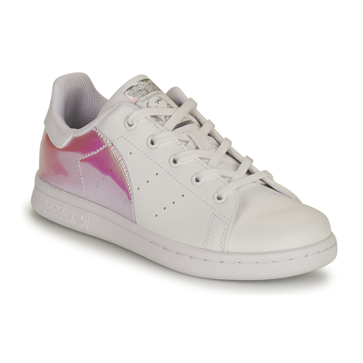 Παπούτσια Κορίτσι Χαμηλά Sneakers adidas Originals STAN SMITH C SUSTAINABLE Άσπρο / Ροζ / Iridescent