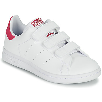Παπούτσια Κορίτσι Χαμηλά Sneakers adidas Originals STAN SMITH CF C SUSTAINABLE Άσπρο / Ροζ