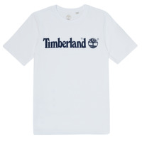 Υφασμάτινα Αγόρι T-shirt με κοντά μανίκια Timberland FONTANA Άσπρο