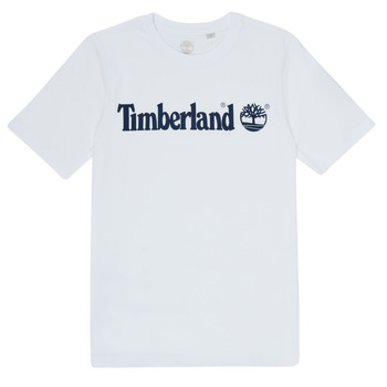 Υφασμάτινα Αγόρι T-shirt με κοντά μανίκια Timberland FONTANA Άσπρο