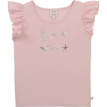 Υφασμάτινα Κορίτσι T-shirt με κοντά μανίκια Carrément Beau Y15378-44L Ροζ