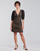 Υφασμάτινα Γυναίκα Κοντά Φορέματα MICHAEL Michael Kors GEO EYELET MINI DRESS Black