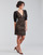 Υφασμάτινα Γυναίκα Κοντά Φορέματα MICHAEL Michael Kors GEO EYELET MINI DRESS Black