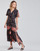 Υφασμάτινα Γυναίκα Μακριά Φορέματα Derhy SUEDE Black / Multicolour