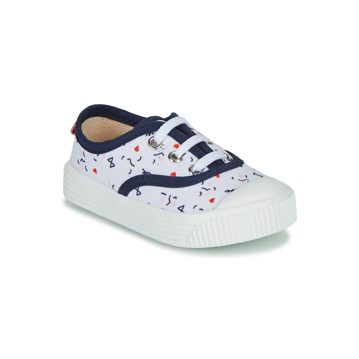 Παπούτσια Παιδί Χαμηλά Sneakers Citrouille et Compagnie MY LOVELY TRAINERS Άσπρο / Imprimé