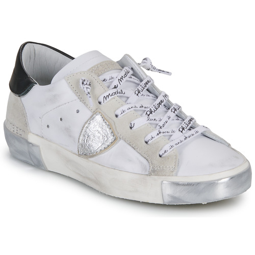 Παπούτσια Γυναίκα Χαμηλά Sneakers Philippe Model PARIS Άσπρο / Silver / Black