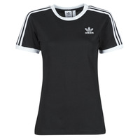 Υφασμάτινα Γυναίκα T-shirt με κοντά μανίκια adidas Originals 3 STRIPES TEE Black