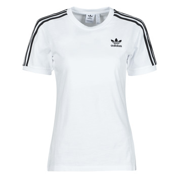 Υφασμάτινα Γυναίκα T-shirt με κοντά μανίκια adidas Originals 3 STRIPES TEE Άσπρο