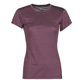 Υφασμάτινα Γυναίκα T-shirt με κοντά μανίκια adidas Performance W Tivid Tee Violet