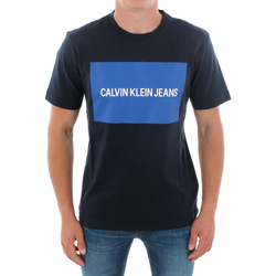 Υφασμάτινα Άνδρας T-shirt με κοντά μανίκια Calvin Klein Jeans J30J307850 904 NAVY Μπλέ