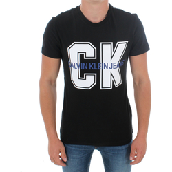 Υφασμάτινα Άνδρας T-shirt με κοντά μανίκια Calvin Klein Jeans J30J313241 099 BLACK Black
