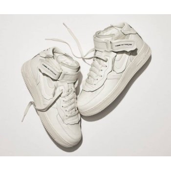 Παπούτσια Χαμηλά Sneakers Nike Air Force 1 high x Comme des Garçons WHITE/WHITE-BLACK WHITE