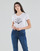 Υφασμάτινα Γυναίκα T-shirt με κοντά μανίκια Ikks BS10185-11 Ecru
