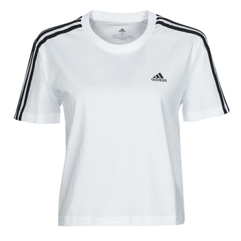 Υφασμάτινα Γυναίκα T-shirt με κοντά μανίκια adidas Performance W 3S CRO T Άσπρο