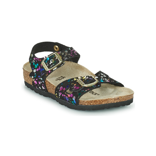 Παπούτσια Κορίτσι Σανδάλια / Πέδιλα Birkenstock RIO Black / Multicolour