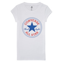 Υφασμάτινα Κορίτσι T-shirt με κοντά μανίκια Converse TIMELESS CHUCK PATCH TEE Άσπρο