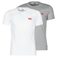 Υφασμάτινα Άνδρας T-shirt με κοντά μανίκια Levi's 2PK CREWNECK GRAPHIC Άσπρο