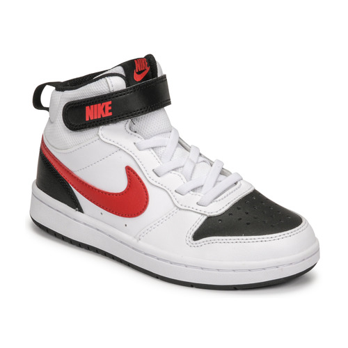 Παπούτσια Παιδί Ψηλά Sneakers Nike NIKE COURT BOROUGH MID 2 Άσπρο / Red / Black