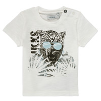 Υφασμάτινα Αγόρι T-shirt με κοντά μανίκια Ikks XS10161-19 Άσπρο