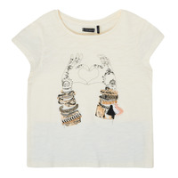 Υφασμάτινα Κορίτσι T-shirt με κοντά μανίκια Ikks XS10002-11-C Άσπρο