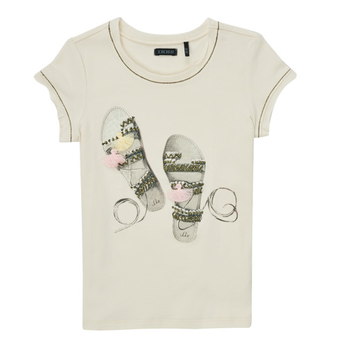 Υφασμάτινα Κορίτσι T-shirt με κοντά μανίκια Ikks XS10132-11-C Άσπρο