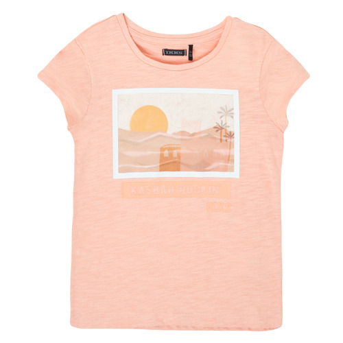 Υφασμάτινα Κορίτσι T-shirt με κοντά μανίκια Ikks XS10332-32-C Ροζ