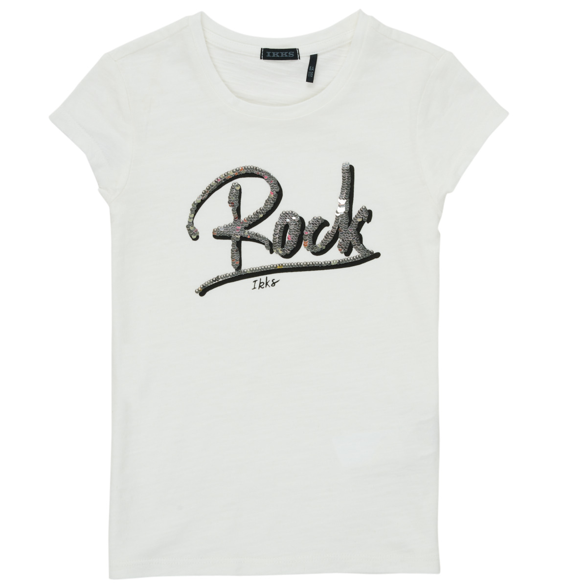 Υφασμάτινα Κορίτσι T-shirt με κοντά μανίκια Ikks XS10522-19-C Άσπρο
