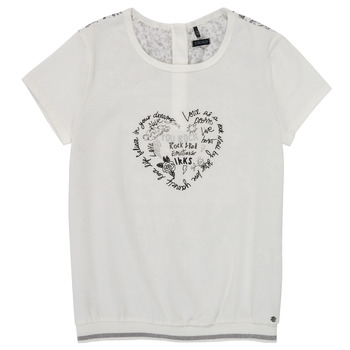 Υφασμάτινα Κορίτσι T-shirt με κοντά μανίκια Ikks XS10242-19-J Άσπρο