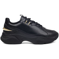 Παπούτσια Άνδρας Sneakers Ed Hardy - Puand leather chunky runner with gold detail Black