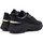 Παπούτσια Άνδρας Sneakers Ed Hardy Puand leather chunky runner with gold detail Black