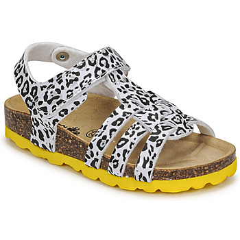 Παπούτσια Κορίτσι Σανδάλια / Πέδιλα Citrouille et Compagnie JANISOL Leopard / Άσπρο / Black