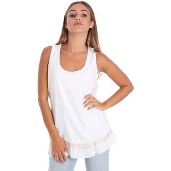 Υφασμάτινα Γυναίκα Αμάνικα / T-shirts χωρίς μανίκια Fracomina FR20SM014 Άσπρο