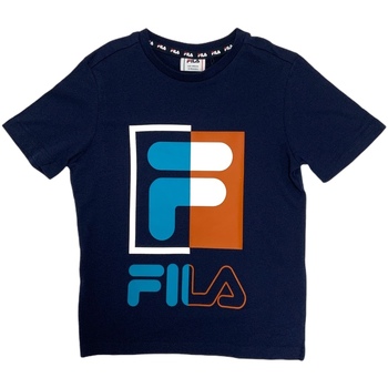 Υφασμάτινα Παιδί T-shirt με κοντά μανίκια Fila 688149 Μπλέ