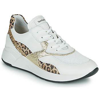 Παπούτσια Γυναίκα Χαμηλά Sneakers NeroGiardini FIDEL Άσπρο / Leopard